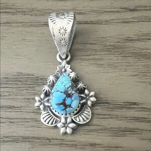 Golden Hills Floral Sterling Silver Pendant